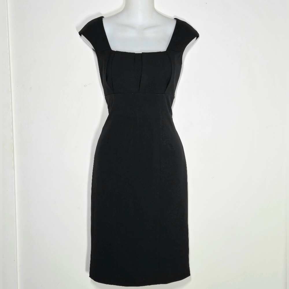 Calvin Klein Black Midi Sleeveless Sheath Dress 4